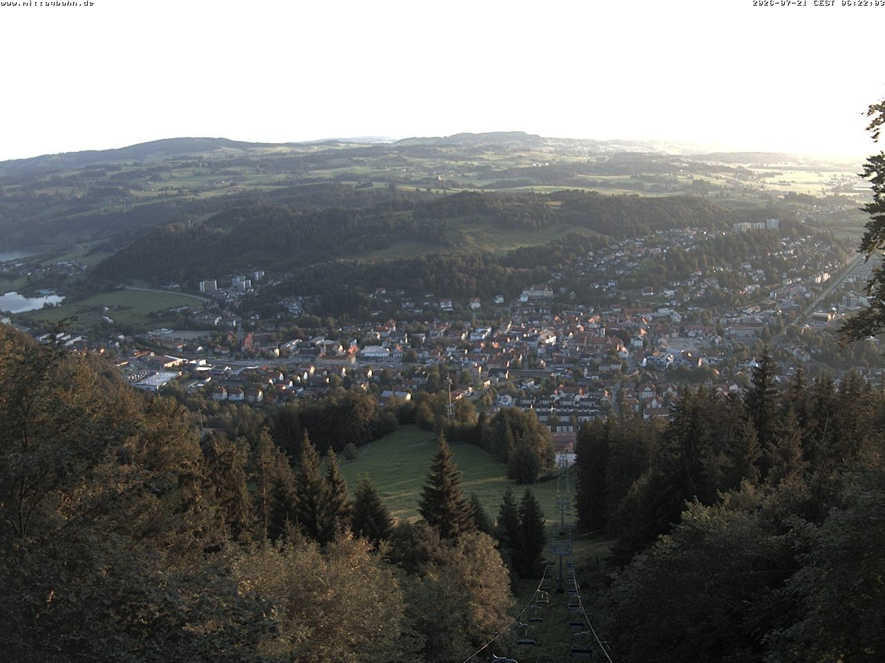 Archiv Foto Webcam Aussicht auf Immenstadt von der Mittagbahn