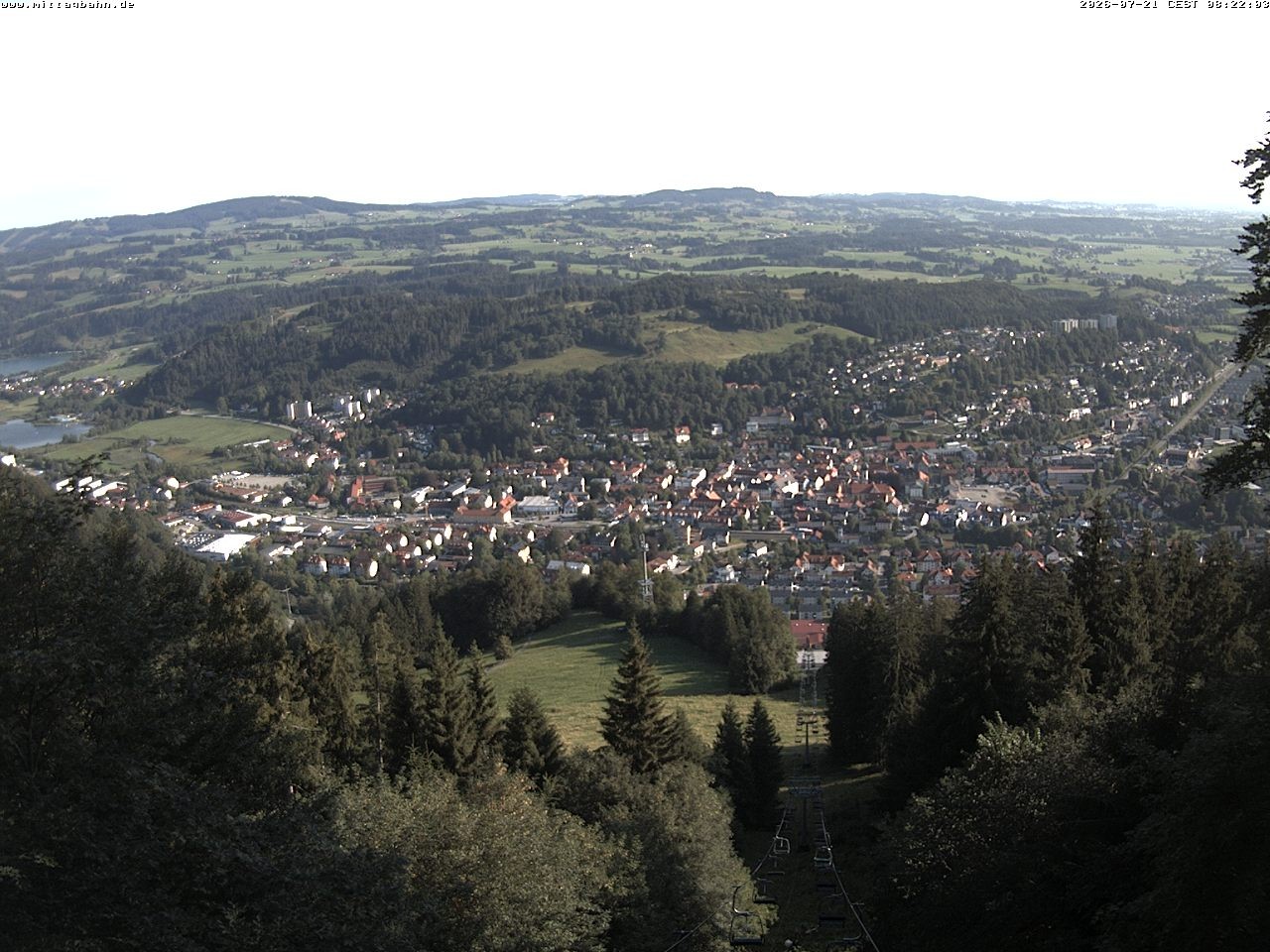 Archiv Foto Webcam Aussicht auf Immenstadt von der Mittagbahn