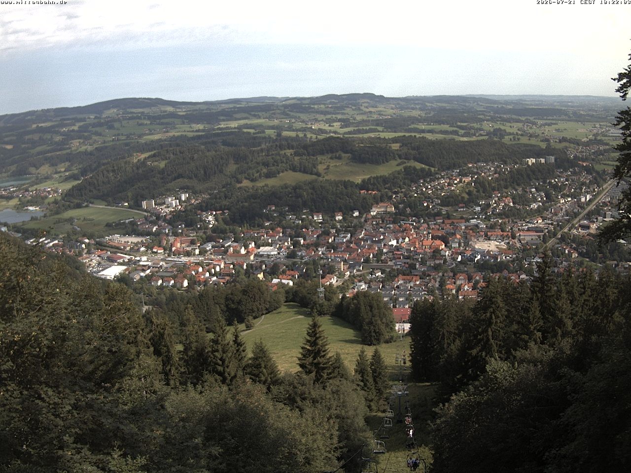 Archiv Foto Webcam Aussicht auf Immenstadt von der Mittagbahn