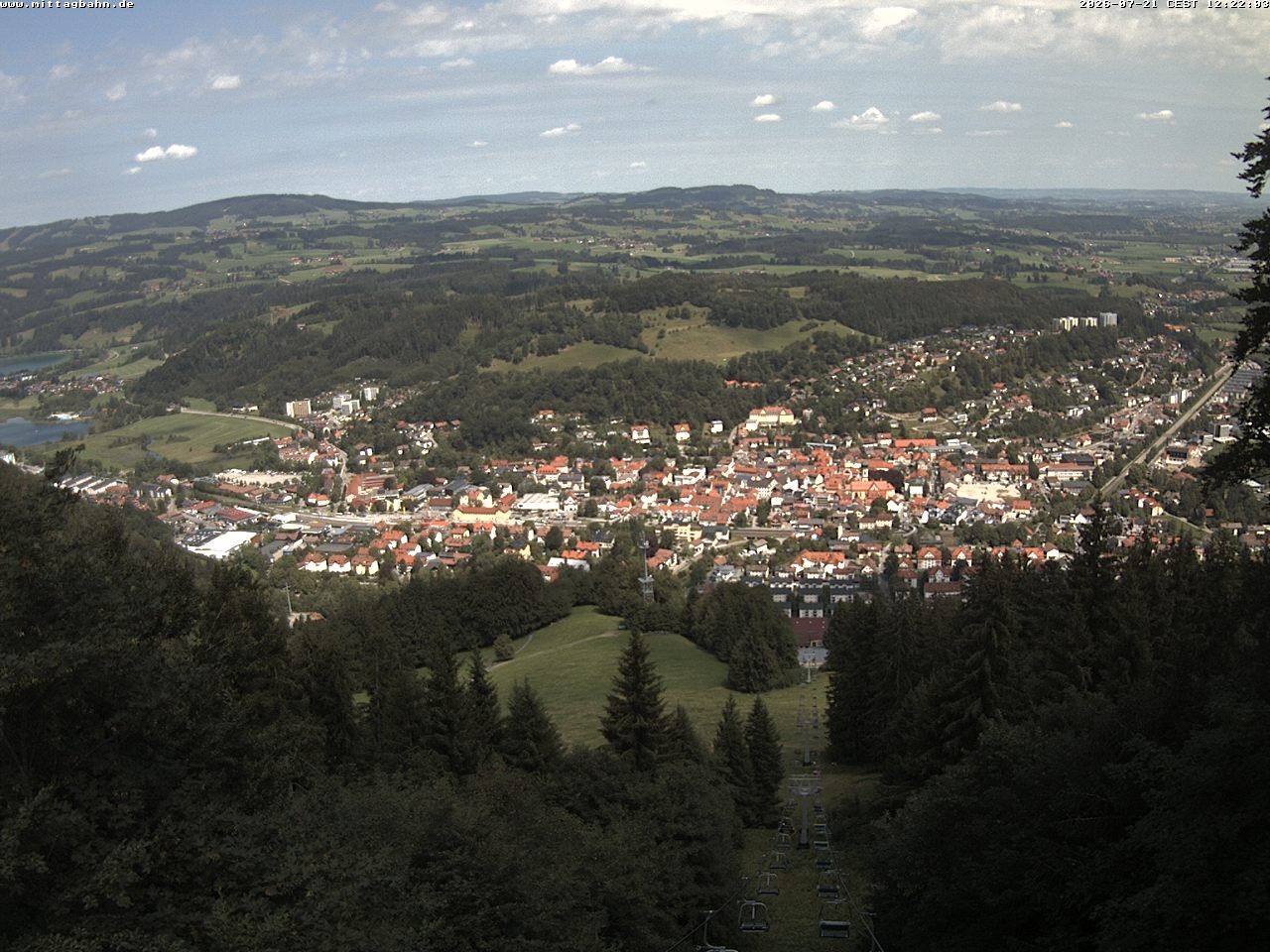 Archiv Foto Webcam Aussicht auf Immenstadt von der Mittagbahn