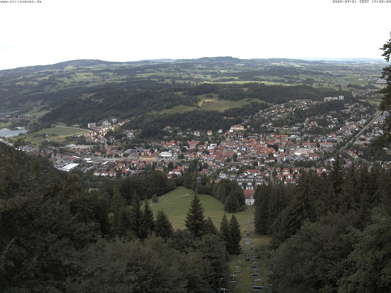 Archiv Foto Webcam Aussicht auf Immenstadt von der Mittagbahn