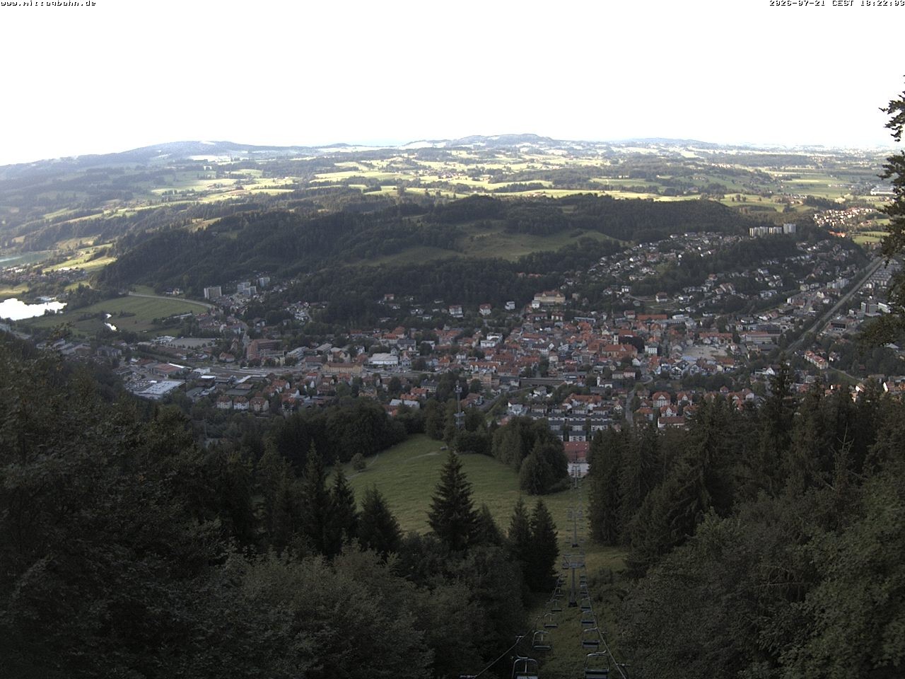 Archiv Foto Webcam Aussicht auf Immenstadt von der Mittagbahn