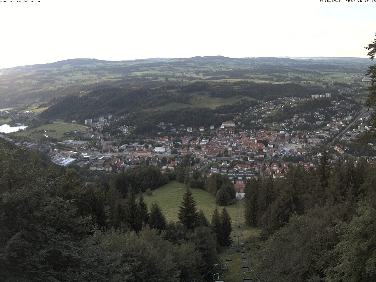Archiv Foto Webcam Aussicht auf Immenstadt von der Mittagbahn