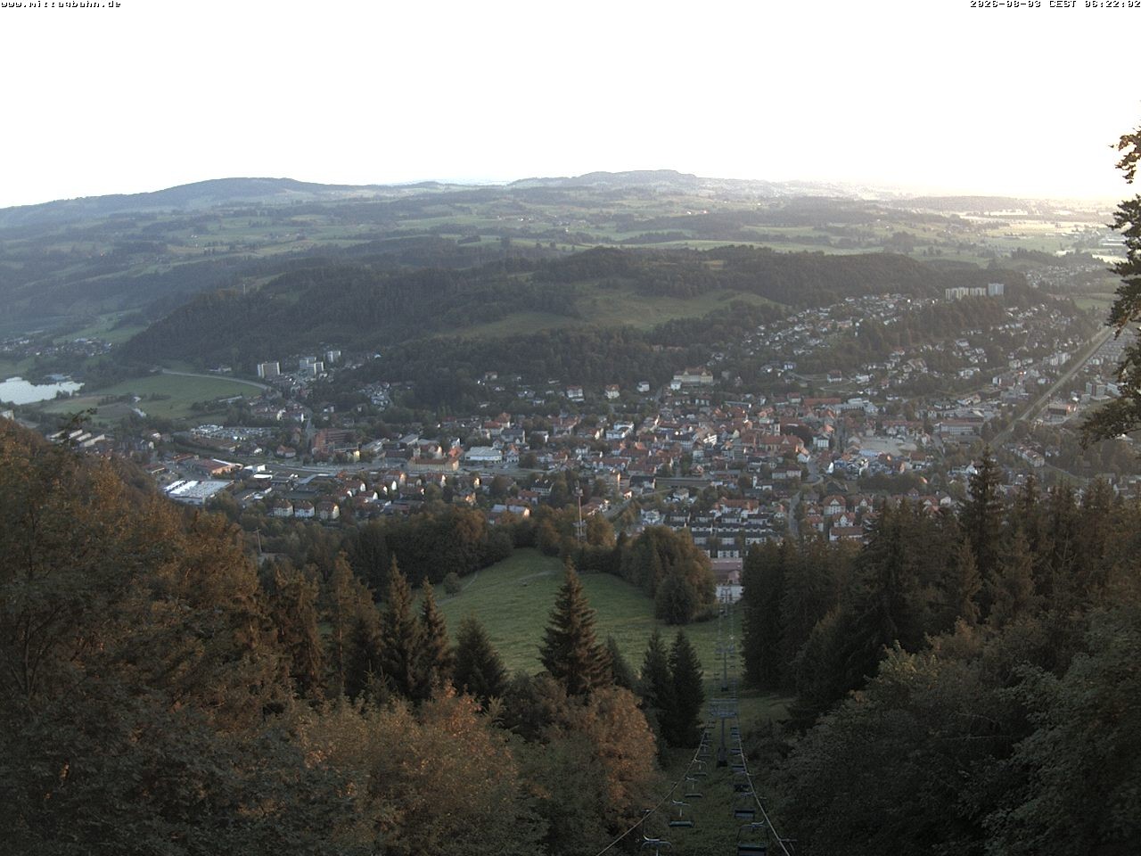 Archiv Foto Webcam Aussicht auf Immenstadt von der Mittagbahn