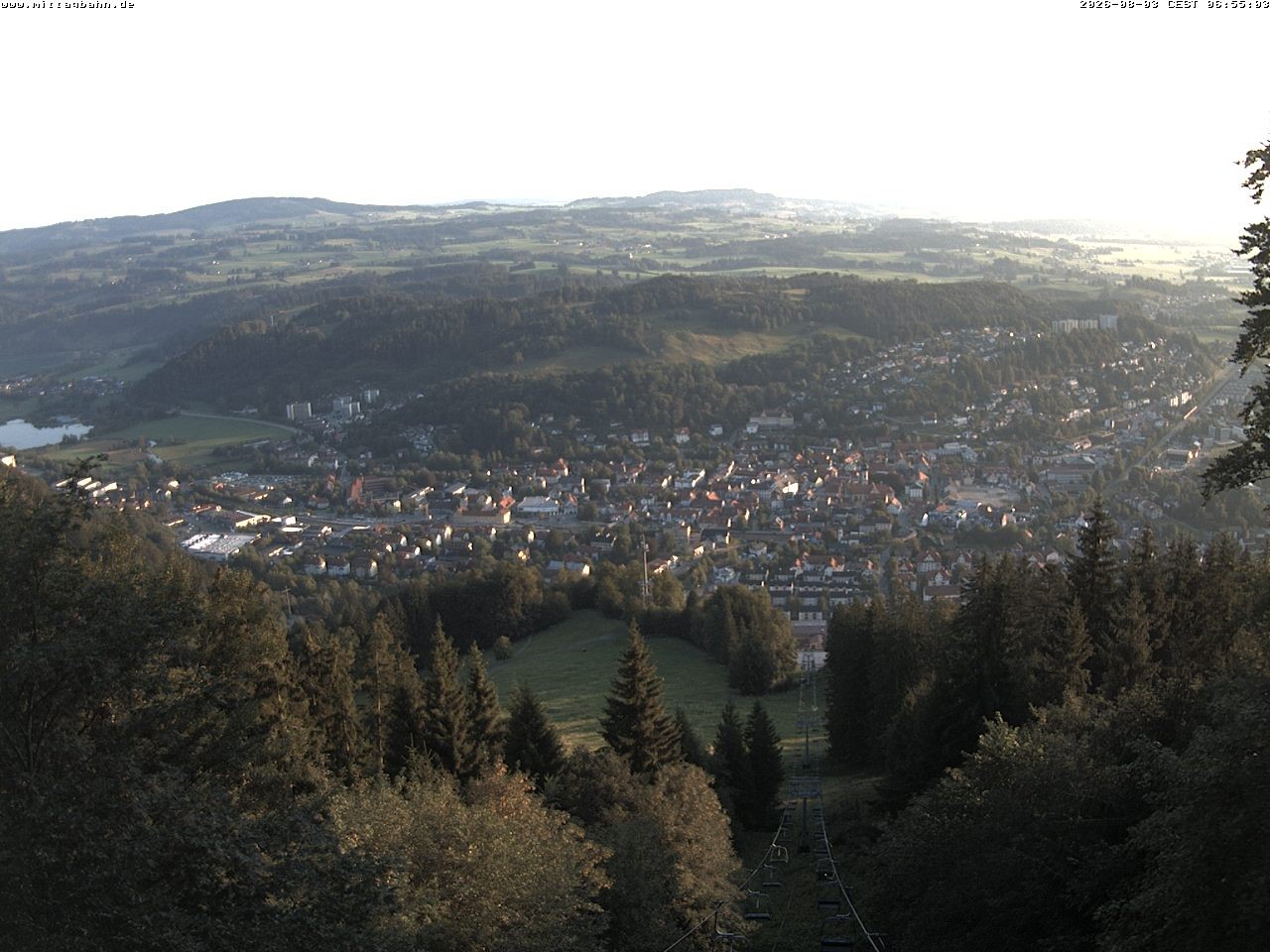 Archiv Foto Webcam Aussicht auf Immenstadt von der Mittagbahn