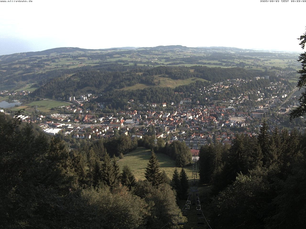 Archiv Foto Webcam Aussicht auf Immenstadt von der Mittagbahn