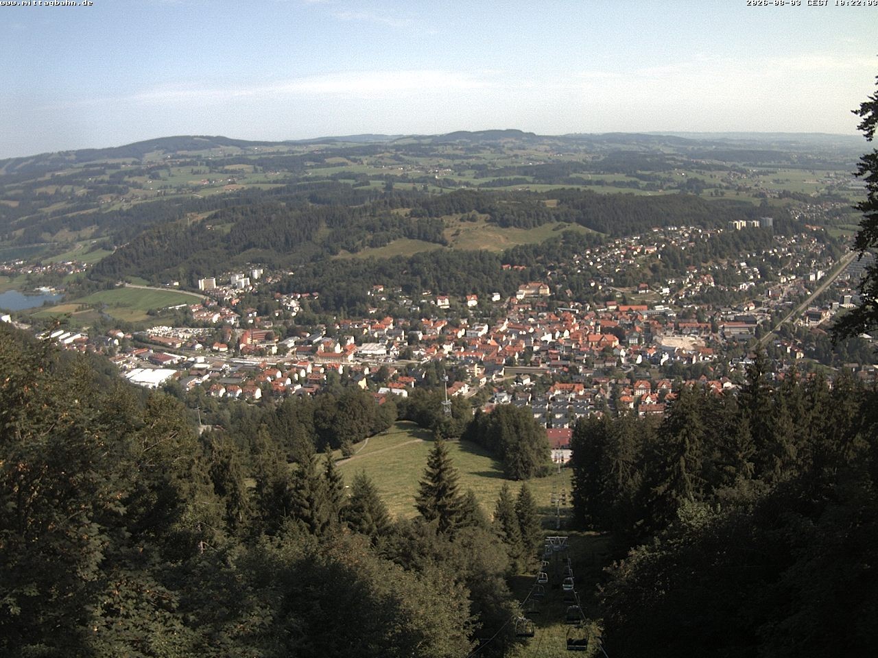 Archiv Foto Webcam Aussicht auf Immenstadt von der Mittagbahn