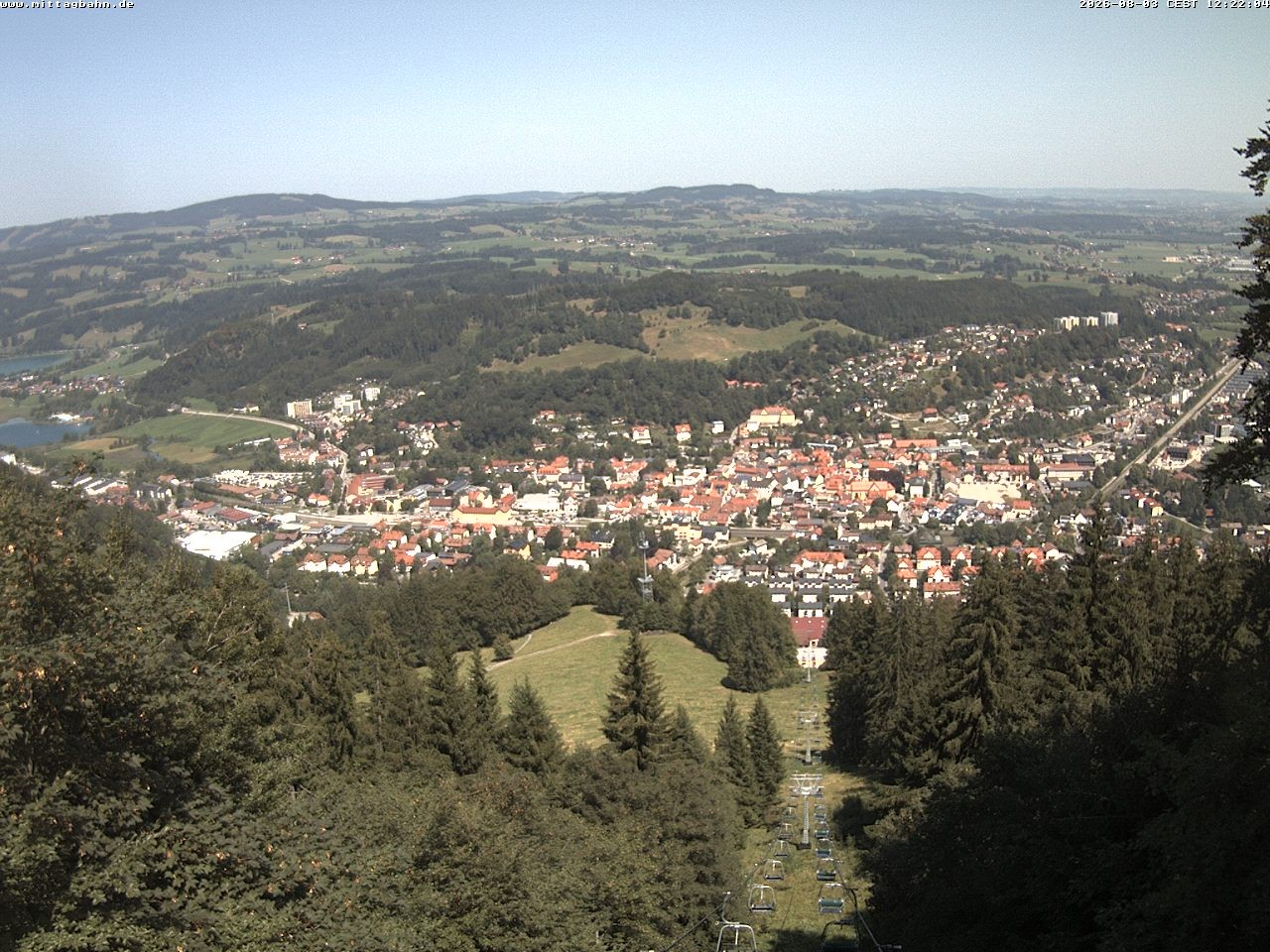 Archiv Foto Webcam Aussicht auf Immenstadt von der Mittagbahn
