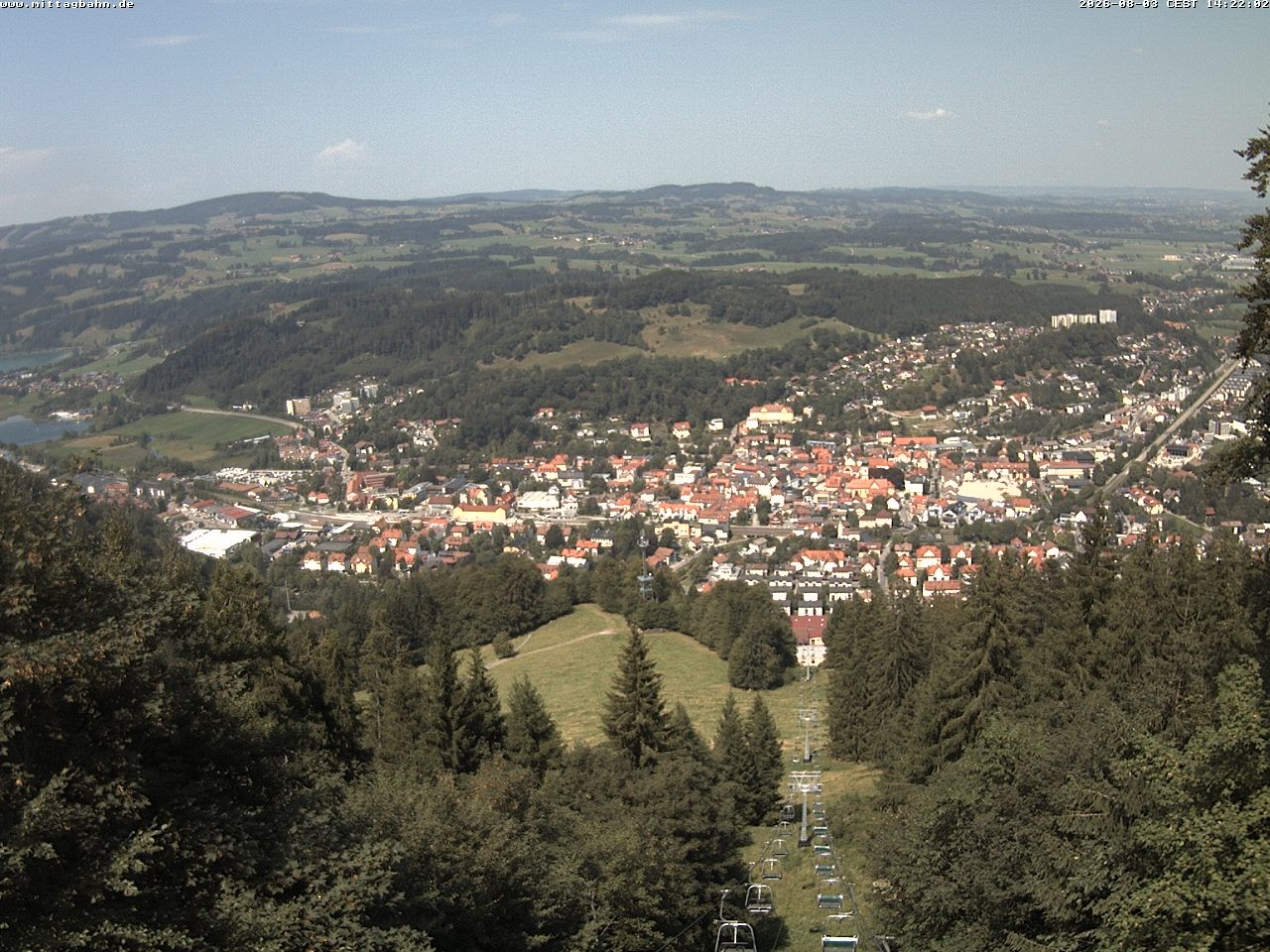 Archiv Foto Webcam Aussicht auf Immenstadt von der Mittagbahn