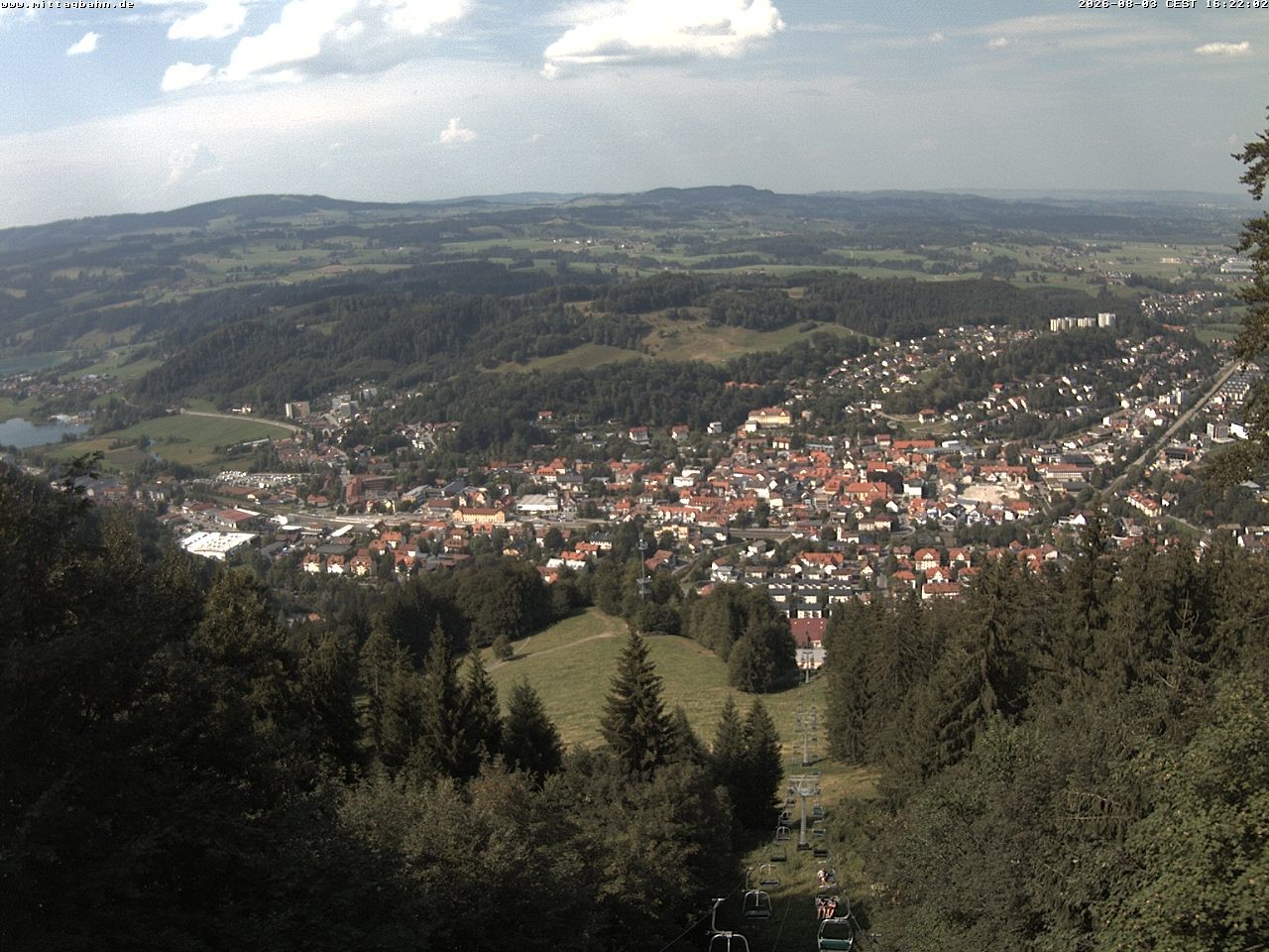 Archiv Foto Webcam Aussicht auf Immenstadt von der Mittagbahn