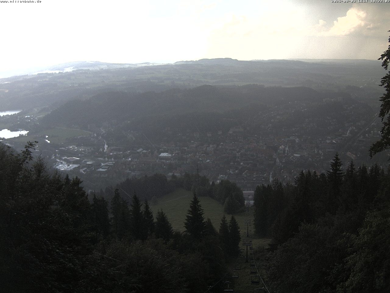Archiv Foto Webcam Aussicht auf Immenstadt von der Mittagbahn