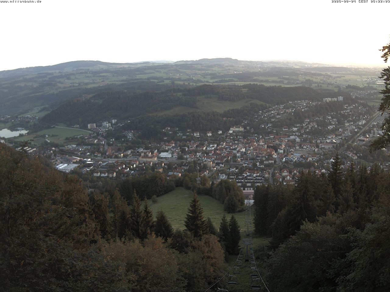 Archiv Foto Webcam Aussicht auf Immenstadt von der Mittagbahn