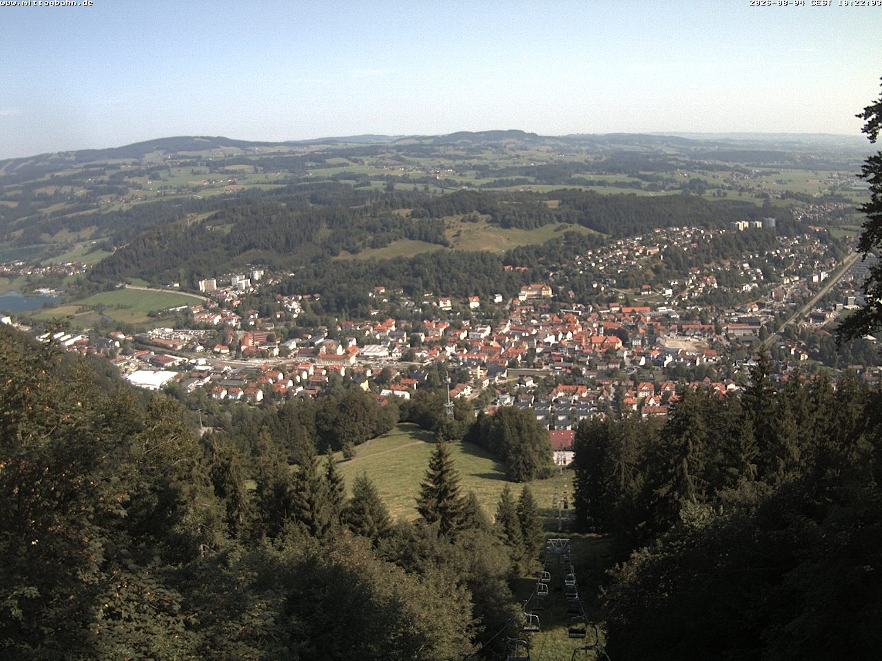Archiv Foto Webcam Aussicht auf Immenstadt von der Mittagbahn