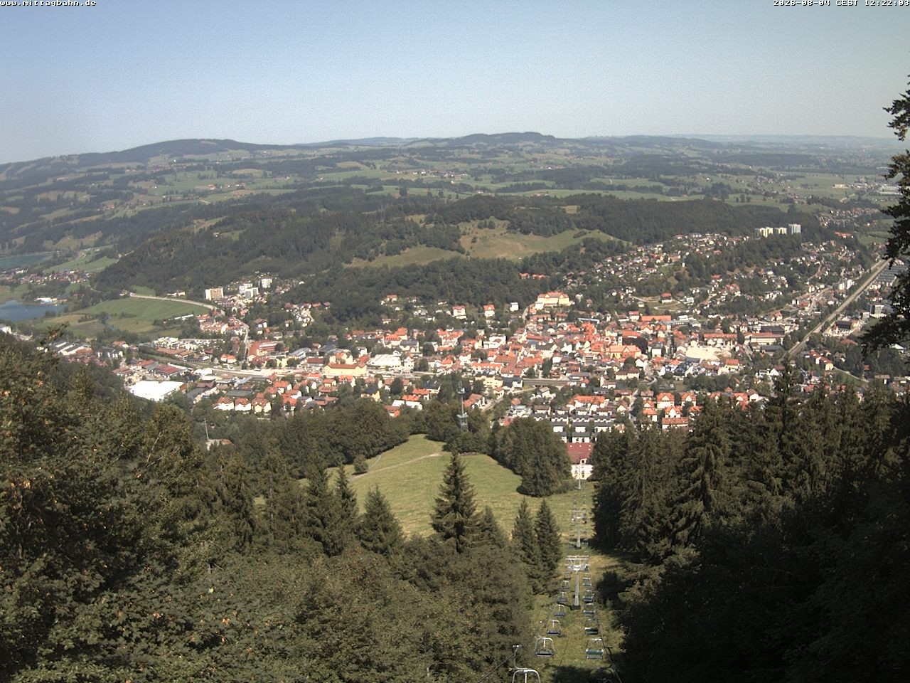 Archiv Foto Webcam Aussicht auf Immenstadt von der Mittagbahn