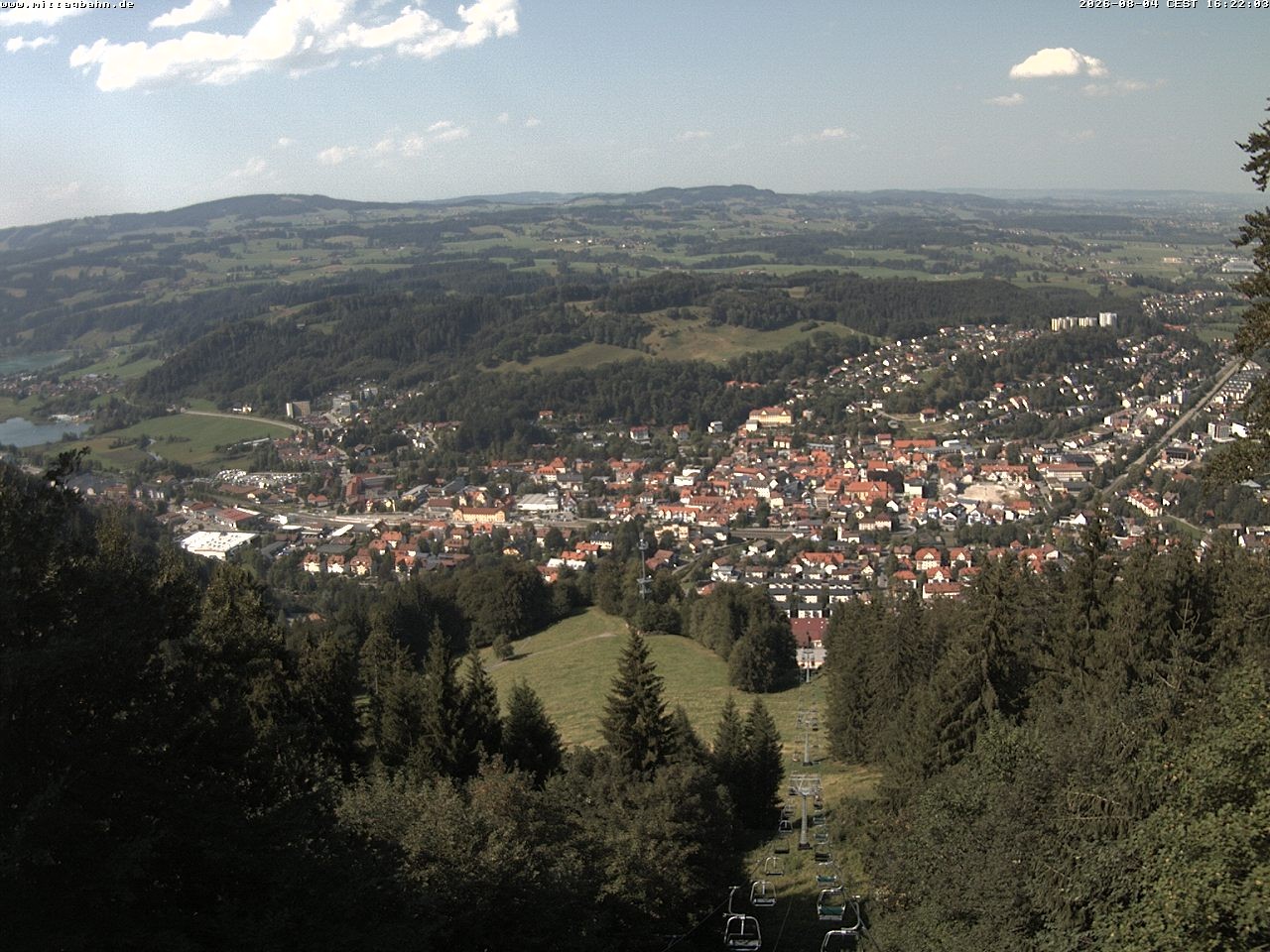 Archiv Foto Webcam Aussicht auf Immenstadt von der Mittagbahn