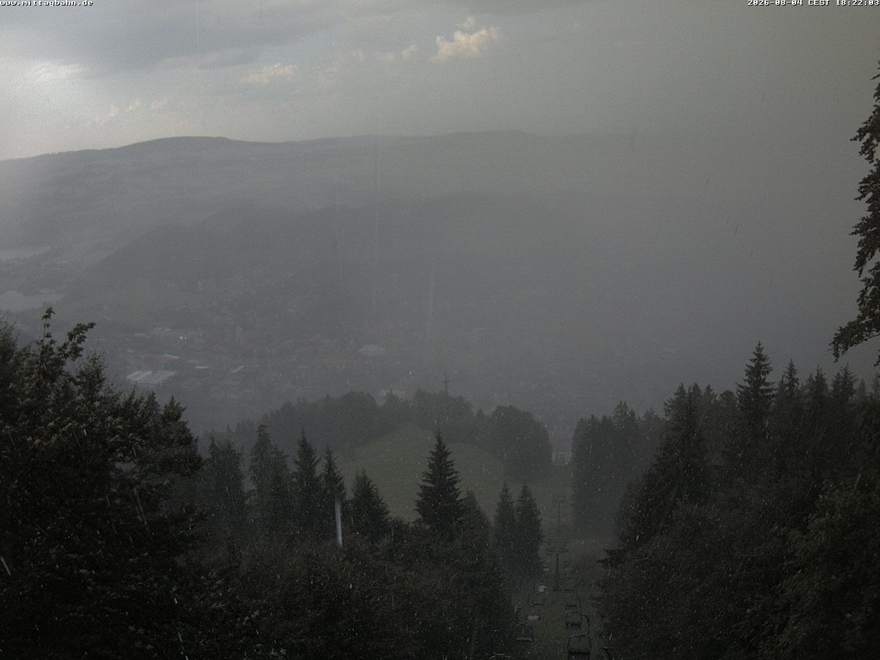 Archiv Foto Webcam Aussicht auf Immenstadt von der Mittagbahn