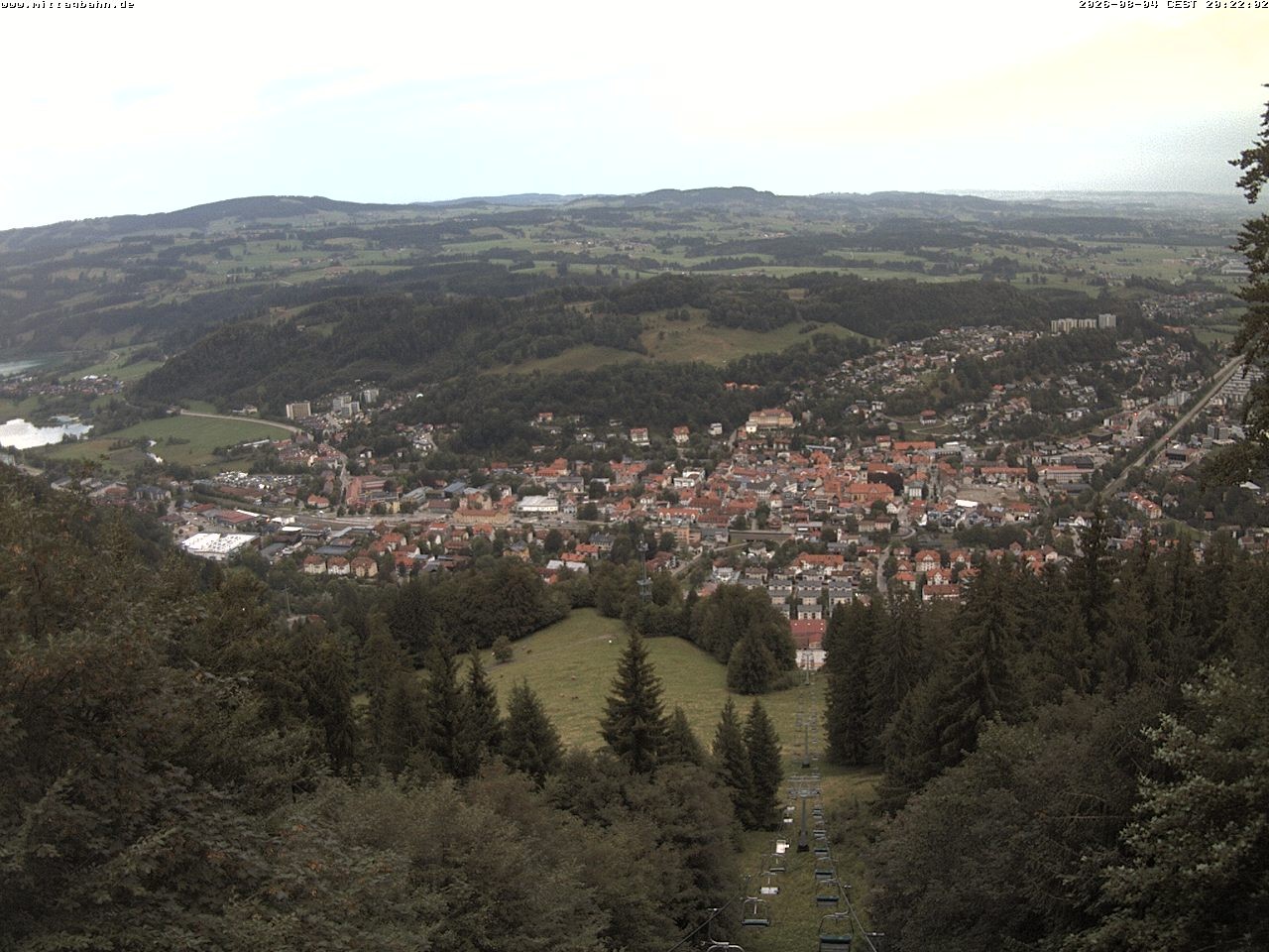 Archiv Foto Webcam Aussicht auf Immenstadt von der Mittagbahn