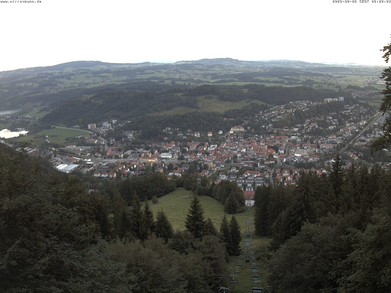 Archiv Foto Webcam Aussicht auf Immenstadt von der Mittagbahn