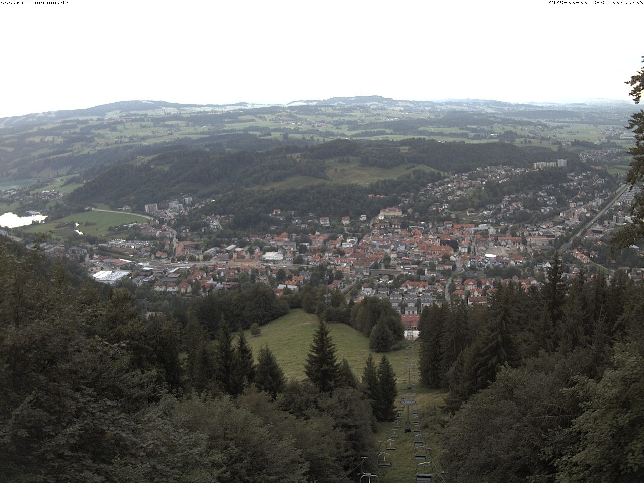 Archiv Foto Webcam Aussicht auf Immenstadt von der Mittagbahn