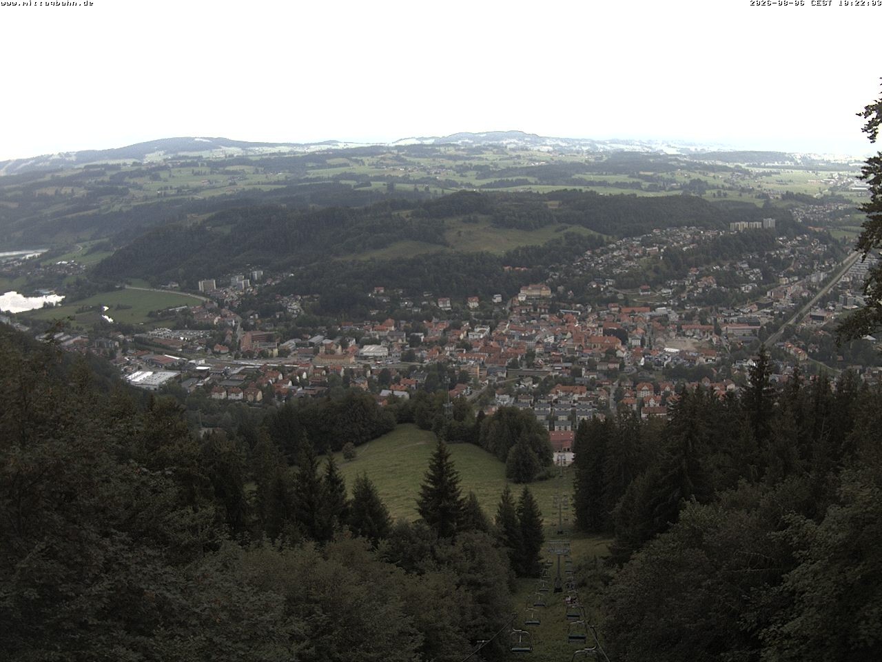Archiv Foto Webcam Aussicht auf Immenstadt von der Mittagbahn