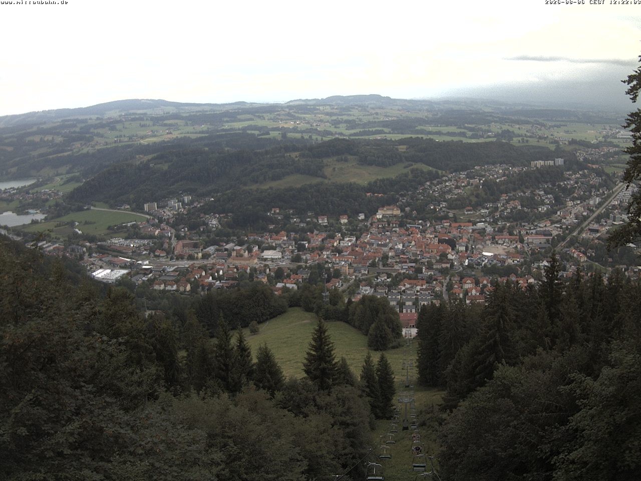 Archiv Foto Webcam Aussicht auf Immenstadt von der Mittagbahn