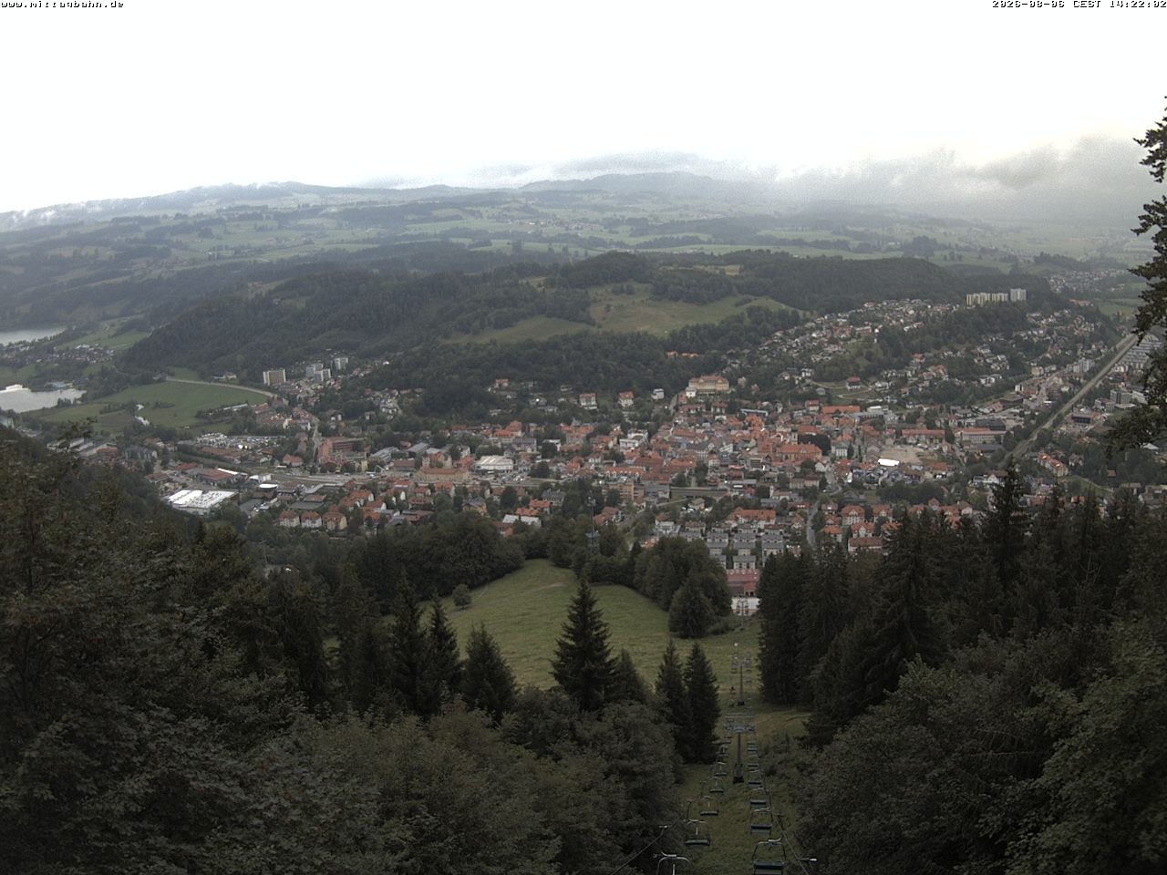 Archiv Foto Webcam Aussicht auf Immenstadt von der Mittagbahn