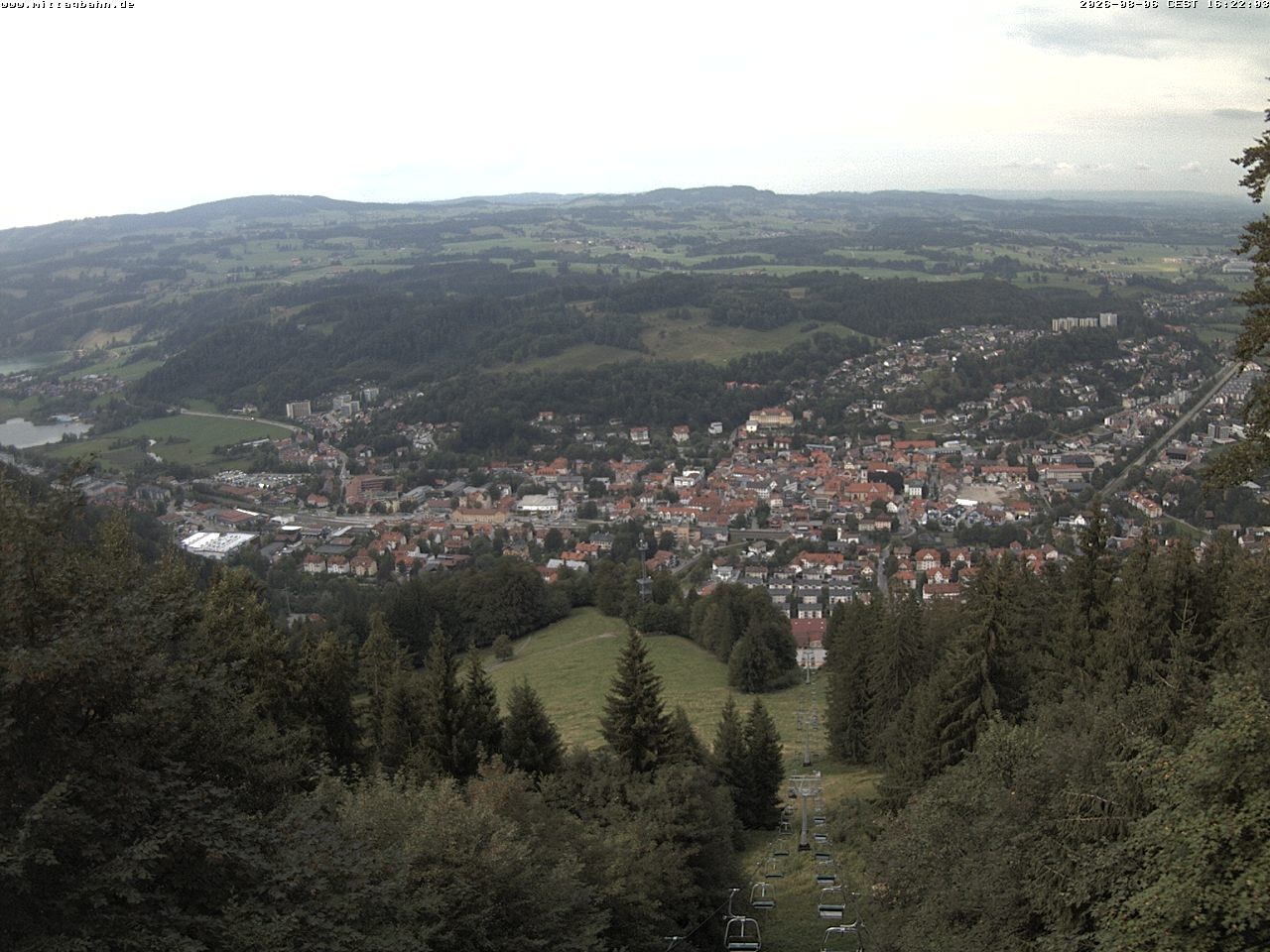 Archiv Foto Webcam Aussicht auf Immenstadt von der Mittagbahn