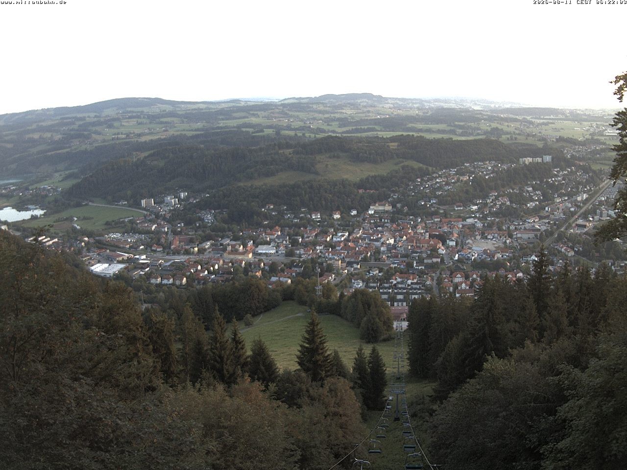 Archiv Foto Webcam Aussicht auf Immenstadt von der Mittagbahn