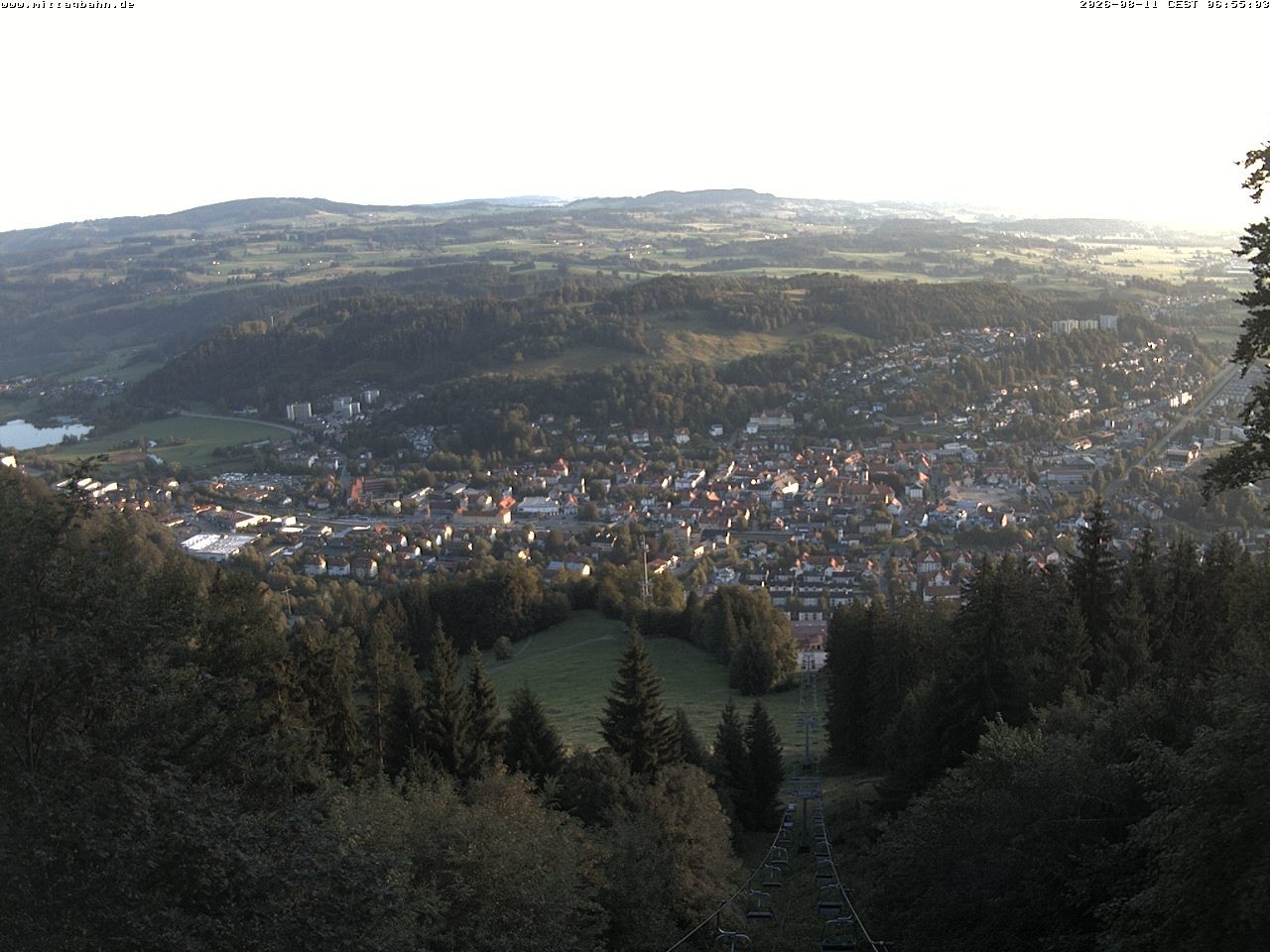 Archiv Foto Webcam Aussicht auf Immenstadt von der Mittagbahn
