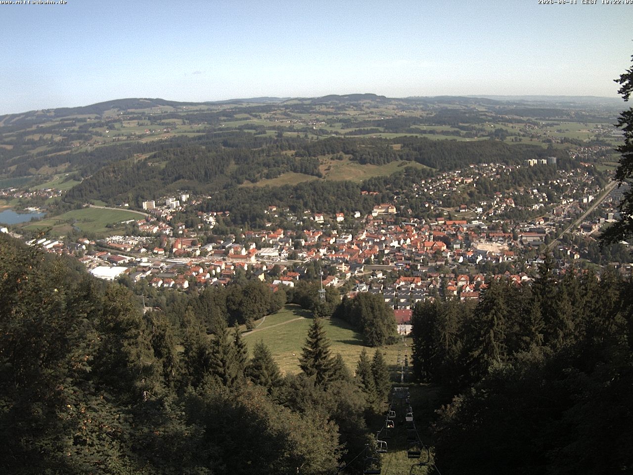 Archiv Foto Webcam Aussicht auf Immenstadt von der Mittagbahn