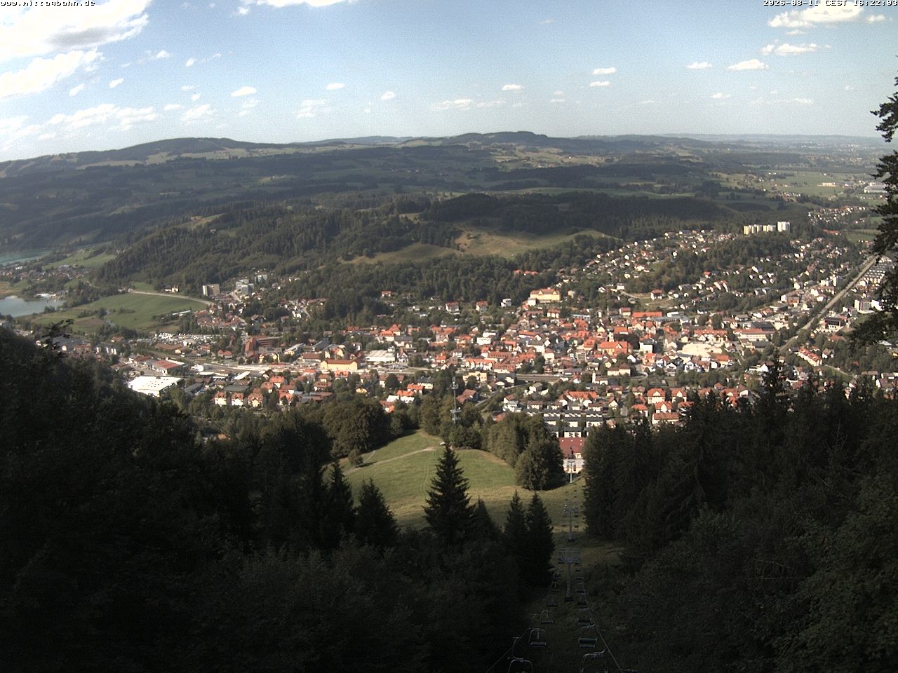 Archiv Foto Webcam Aussicht auf Immenstadt von der Mittagbahn