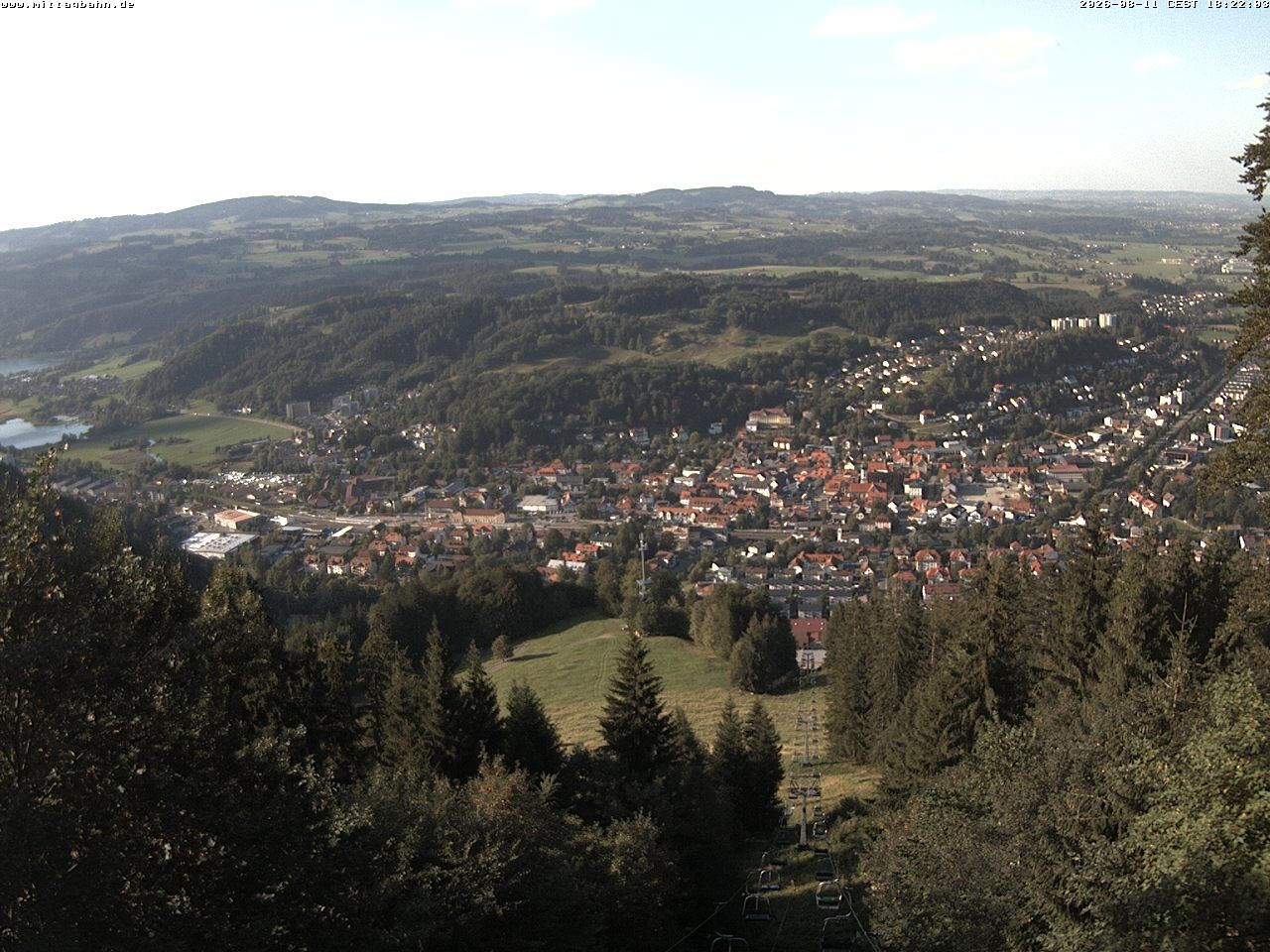 Archiv Foto Webcam Aussicht auf Immenstadt von der Mittagbahn