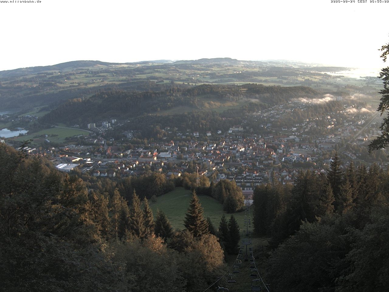Archiv Foto Webcam Aussicht auf Immenstadt von der Mittagbahn