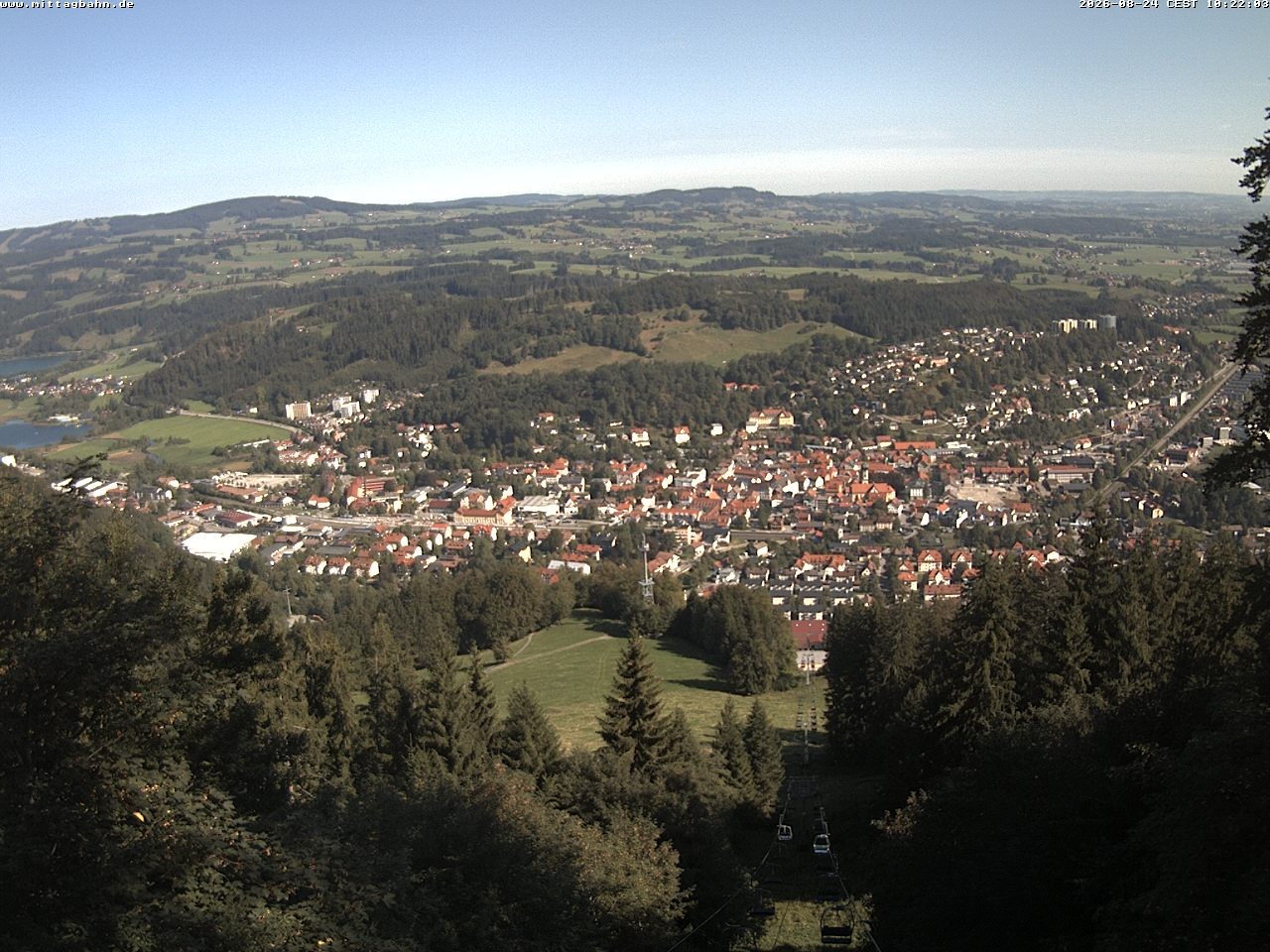 Archiv Foto Webcam Aussicht auf Immenstadt von der Mittagbahn