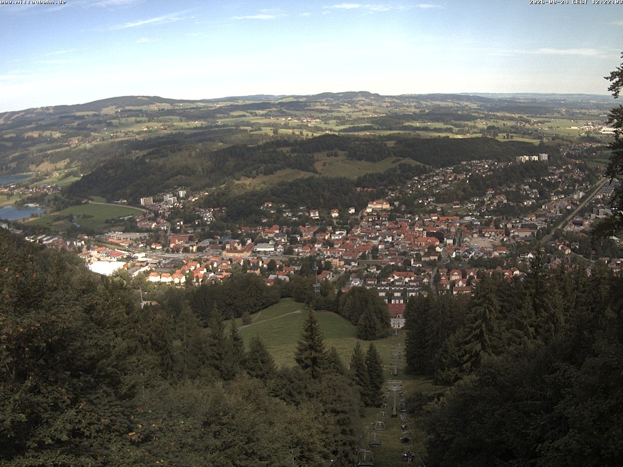 Archiv Foto Webcam Aussicht auf Immenstadt von der Mittagbahn