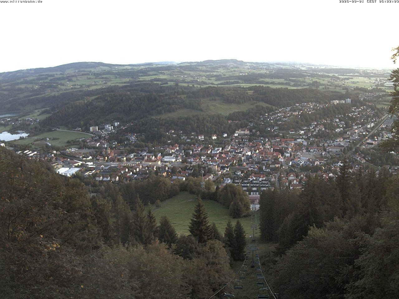 Archiv Foto Webcam Aussicht auf Immenstadt von der Mittagbahn