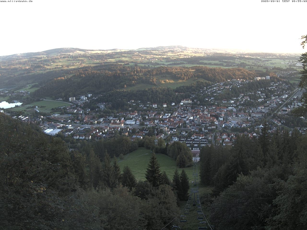 Archiv Foto Webcam Aussicht auf Immenstadt von der Mittagbahn