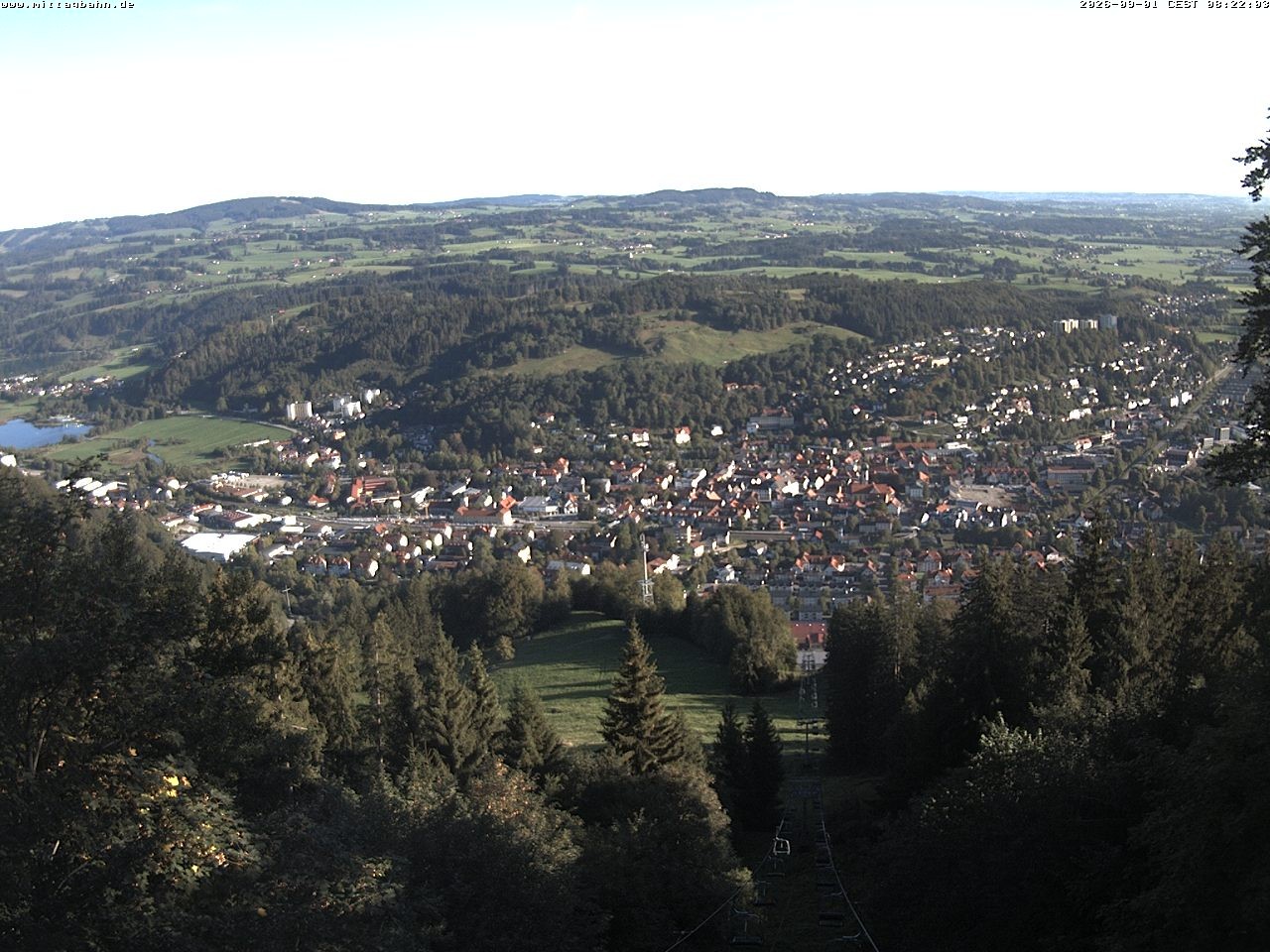 Archiv Foto Webcam Aussicht auf Immenstadt von der Mittagbahn
