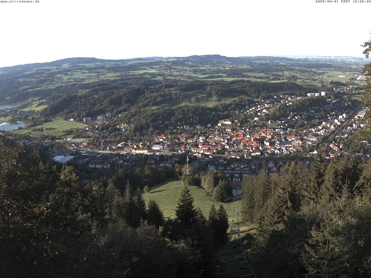 Archiv Foto Webcam Aussicht auf Immenstadt von der Mittagbahn