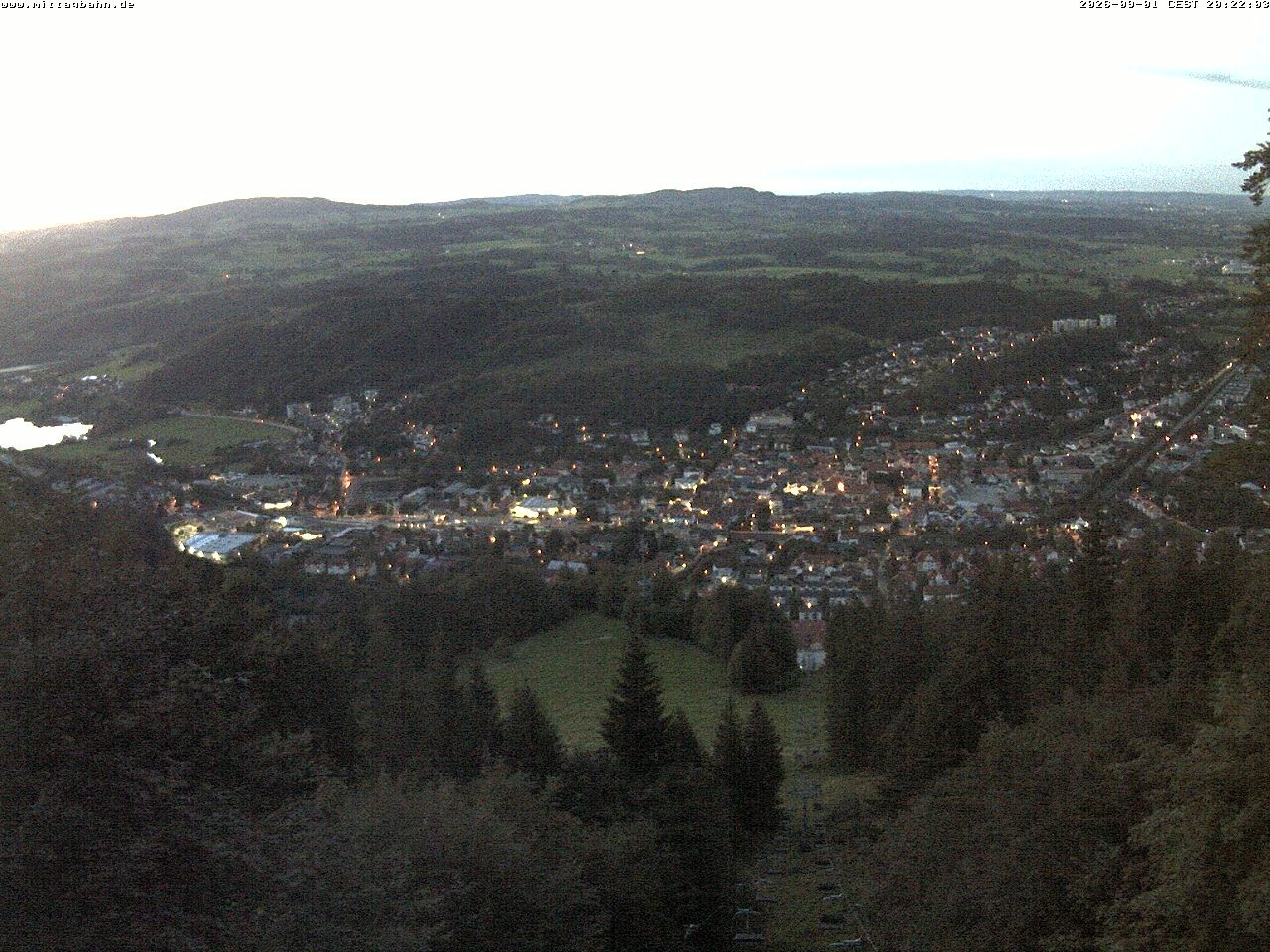 Archiv Foto Webcam Aussicht auf Immenstadt von der Mittagbahn