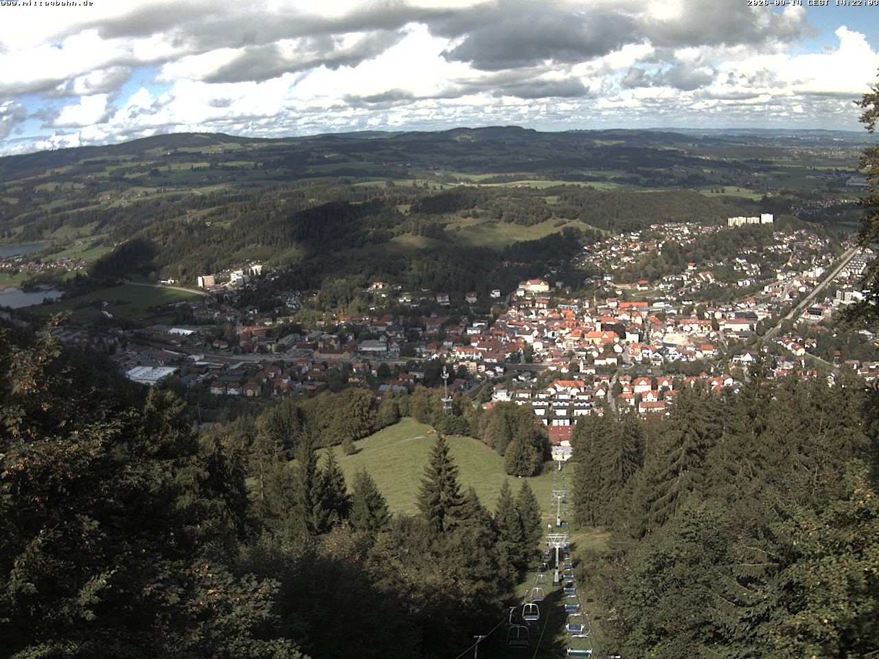 Archiv Foto Webcam Aussicht auf Immenstadt von der Mittagbahn