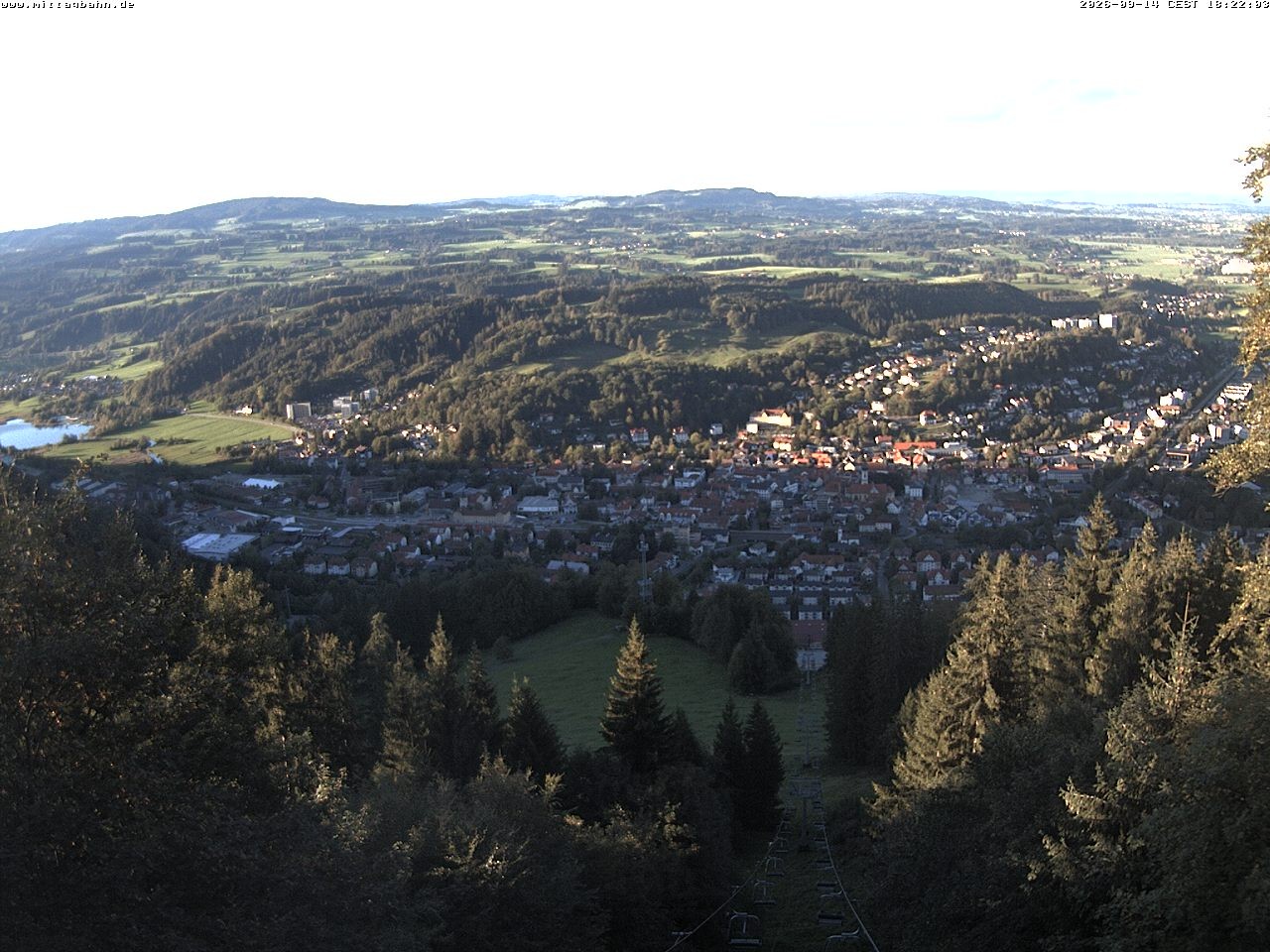 Archiv Foto Webcam Aussicht auf Immenstadt von der Mittagbahn