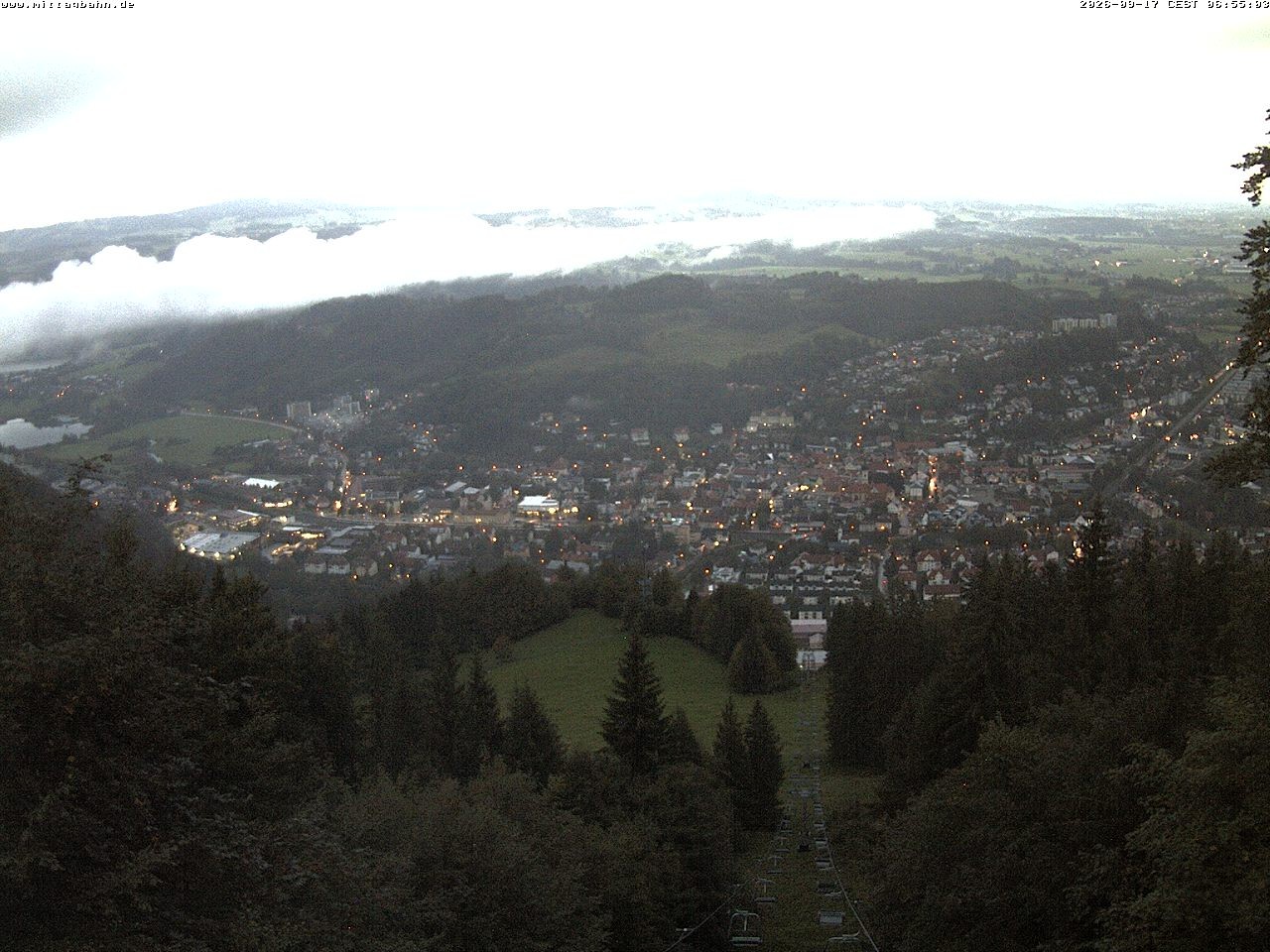 Archiv Foto Webcam Aussicht auf Immenstadt von der Mittagbahn