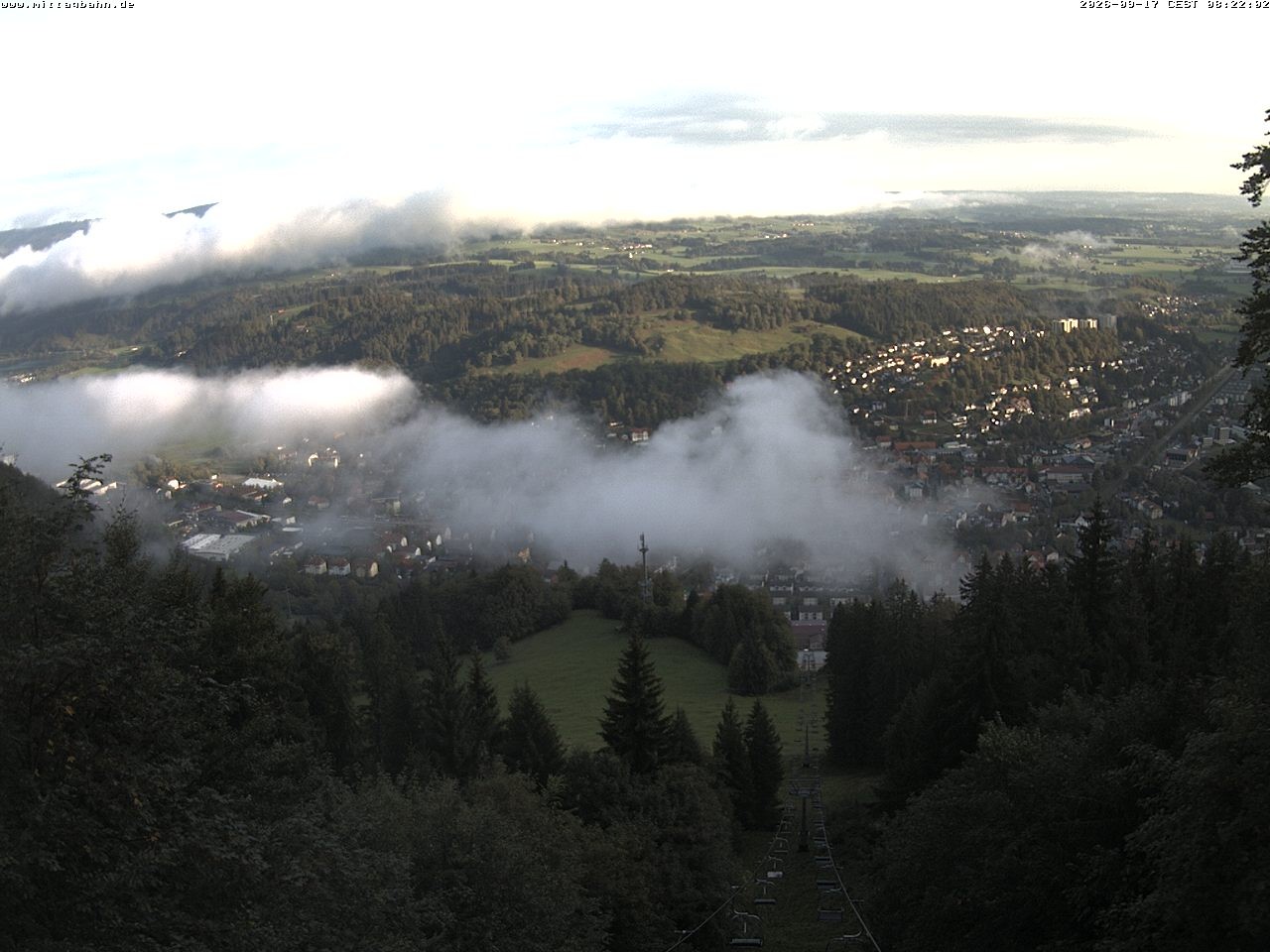Archiv Foto Webcam Aussicht auf Immenstadt von der Mittagbahn