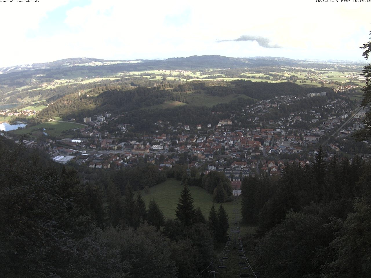 Archiv Foto Webcam Aussicht auf Immenstadt von der Mittagbahn