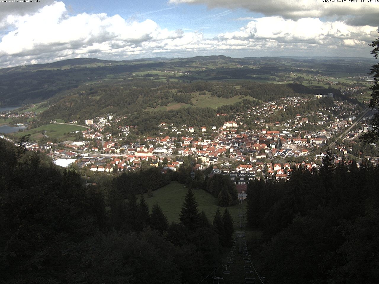 Archiv Foto Webcam Aussicht auf Immenstadt von der Mittagbahn