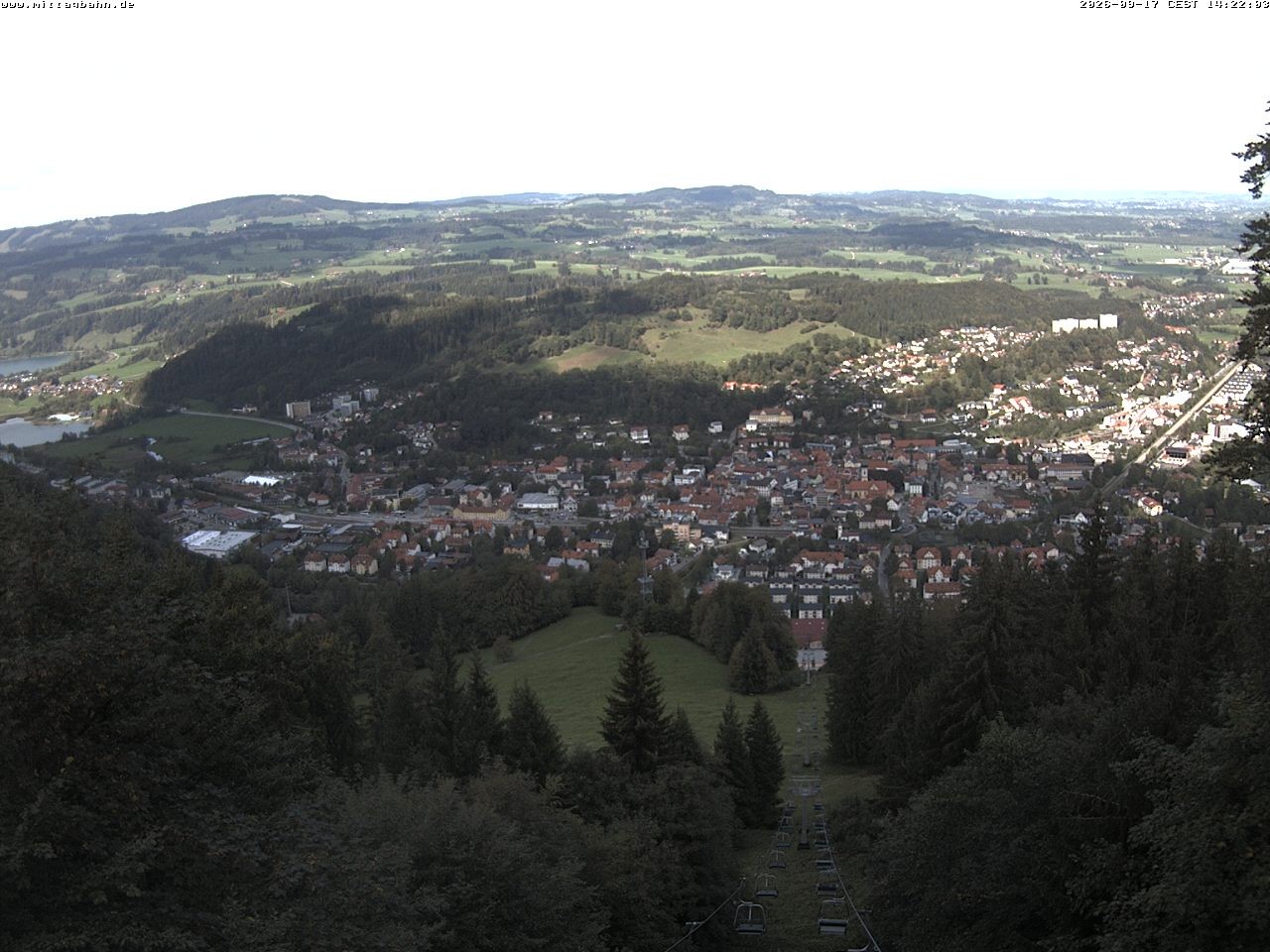 Archiv Foto Webcam Aussicht auf Immenstadt von der Mittagbahn