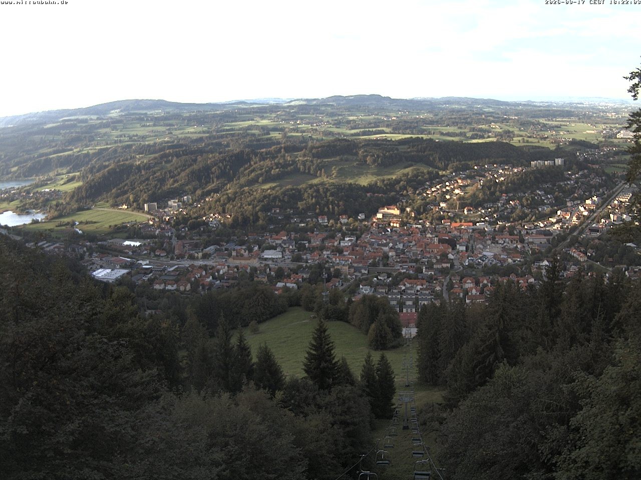 Archiv Foto Webcam Aussicht auf Immenstadt von der Mittagbahn