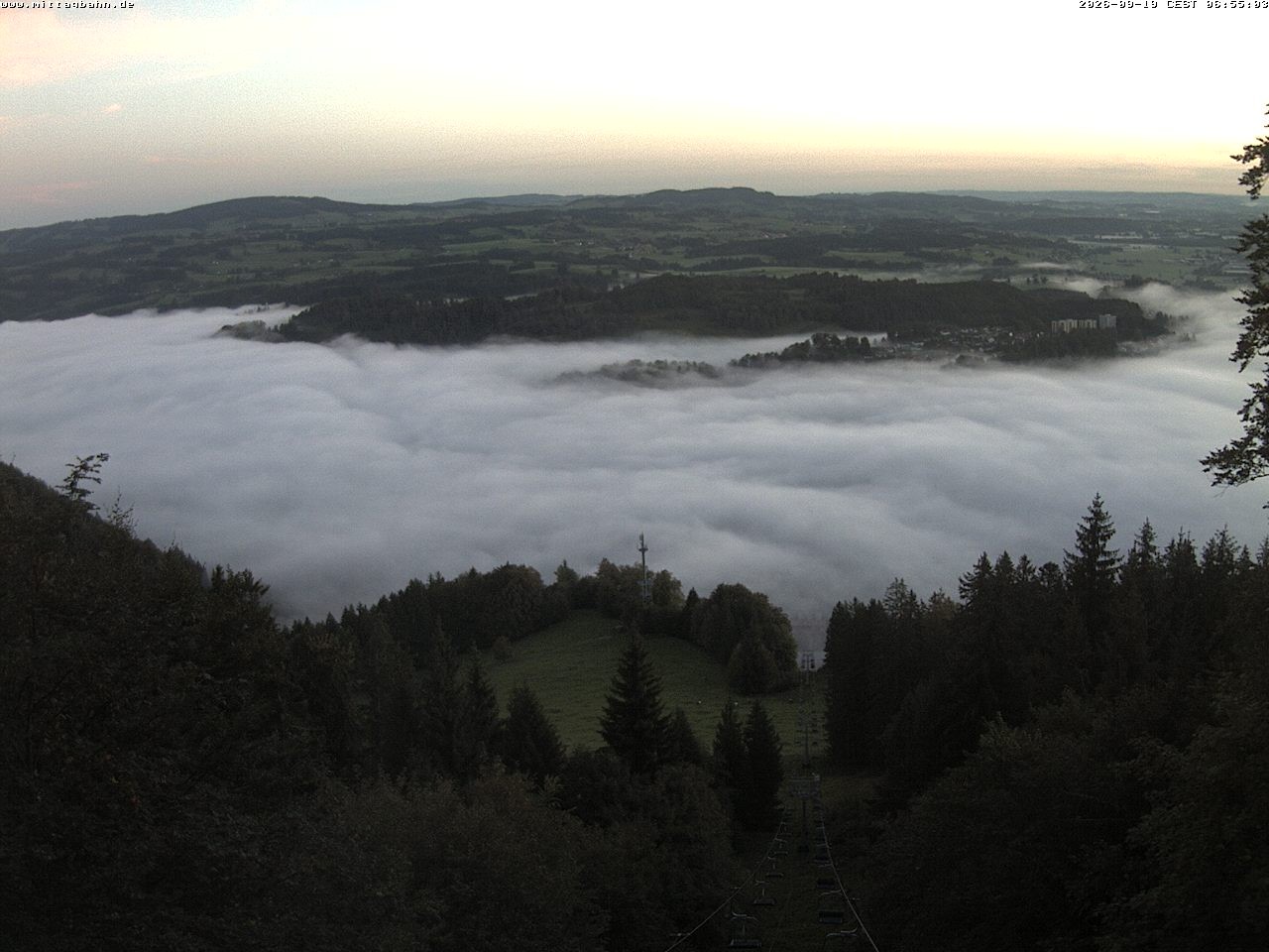 Archiv Foto Webcam Aussicht auf Immenstadt von der Mittagbahn