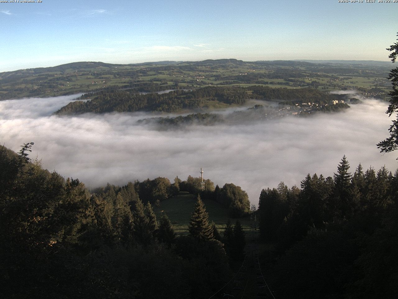 Archiv Foto Webcam Aussicht auf Immenstadt von der Mittagbahn